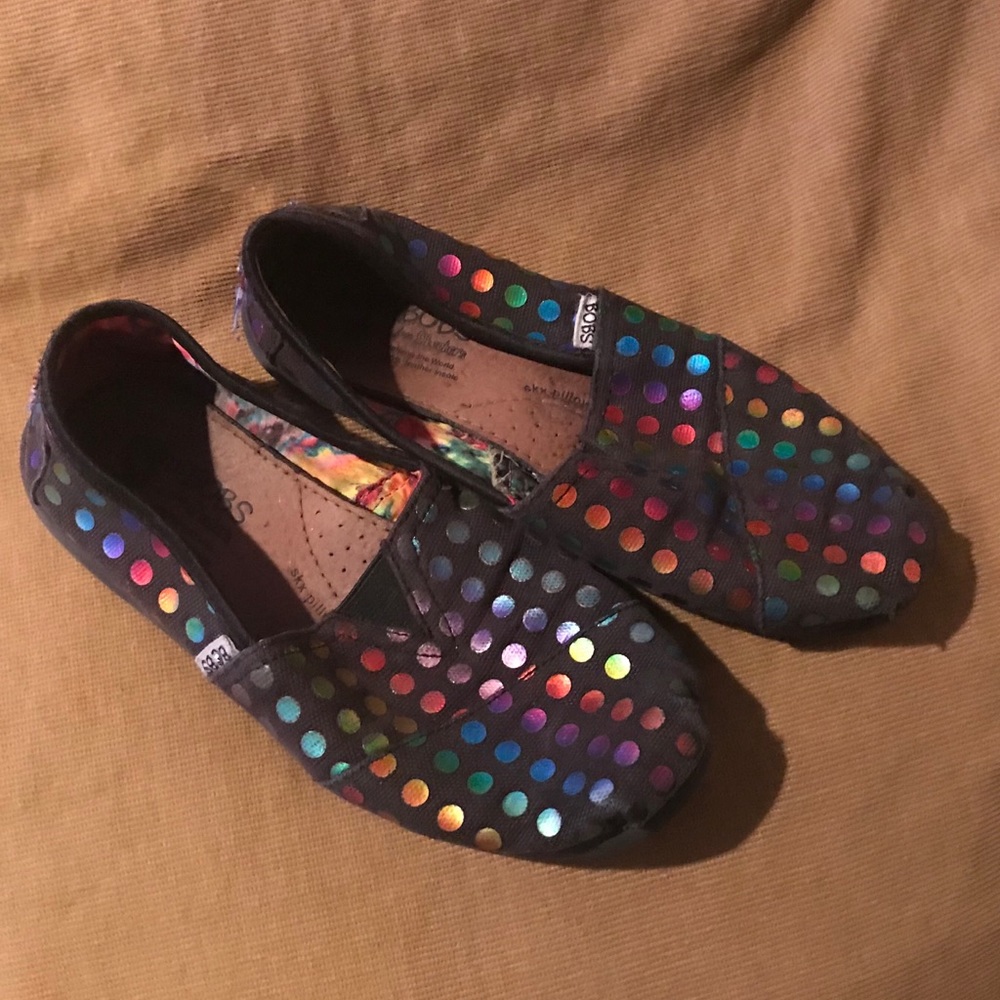 Bob’s slip on shoes girls polka dotted size 1